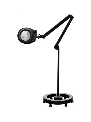 Lupa v čiernej farbe Elegante 6025 60 LED so stojanom