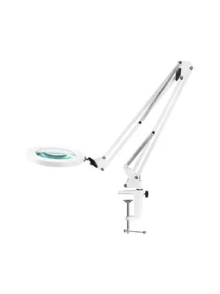 Zväčšovacia lampa na stôl GLOW 308 biela