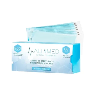 Sterilizačné vrecká - 100 mm x 230 mm - ALL4MED