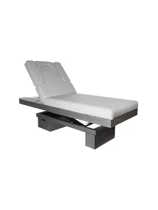Kozmetické ležadlo Spa Azzurro Wood 815b vyhrievané svetlošedé
