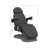 Elektrické ošetrovacie kreslo SILLON Lux 273b 3 motory sivé
