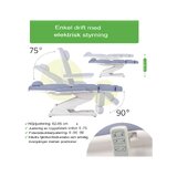 Kozmetické kreslo, elektrické Elara PRO 4 - fialové