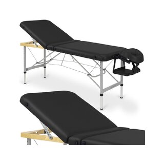 Masážny stôl hliníkový Aero Plus 60cm K015 čierny