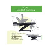 Elektrické ošetrovacie kreslo - Selia PRO 4 - čierne