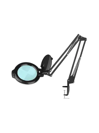 Zväčšovacia lampa LED, moonlight 8013/6" čierna, na stôl