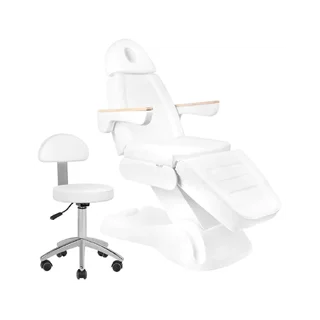 Luxusné terapeutické kreslo 273b + stolička 304 biela