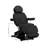 Elektrické tetovacie kreslo SILLON CLASSIC 3 motory čierne