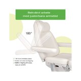 Kozmetické kreslo, elektrické Elara PRO 6P - biele