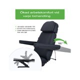 Elektrické ošetrovacie kreslo - Selia PRO 4 - čierne