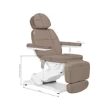 Elektrické ošetrovacie kreslo SILLON CLASSIC 3 motory - hnedé