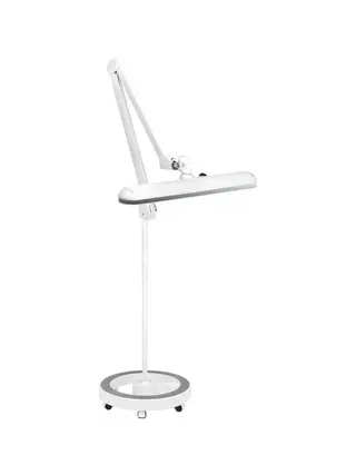 Elegantná LED salónna lampa 801-S s bielym stojanom