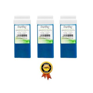 3x Depilflax 100 depilačný voskový roll-on azulén 110g